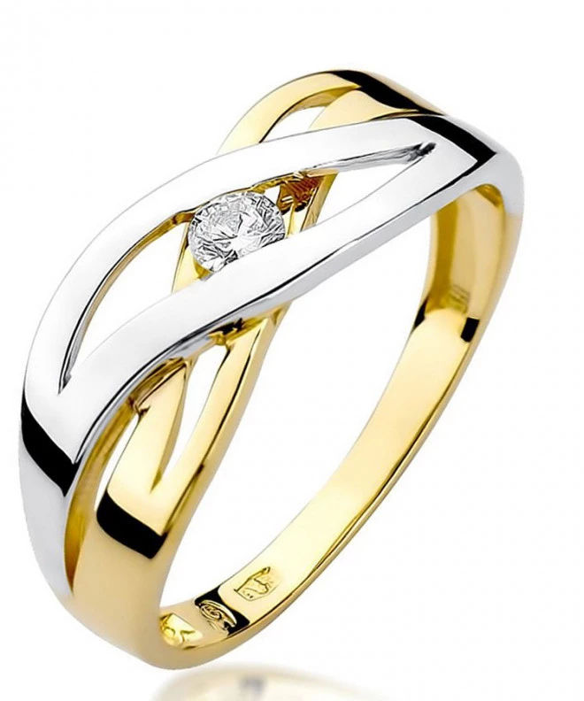 Inel Bonore - Aur 585 - Diamant 0,1 ct 82094
