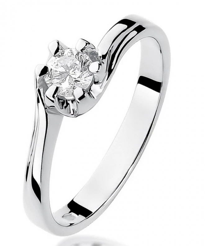 Inel Bonore - Aur Alb 585 - Diamant 0,3 ct 115096