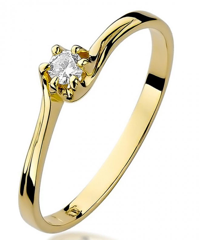 Inel Bonore - Aur 585 - Diamant 0,1 ct 83086