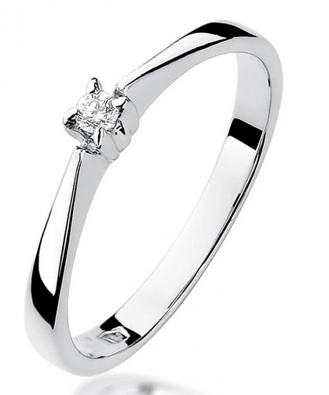 Inel Bonore - Aur Alb 585 - Diamant 0,03 ct 106826
