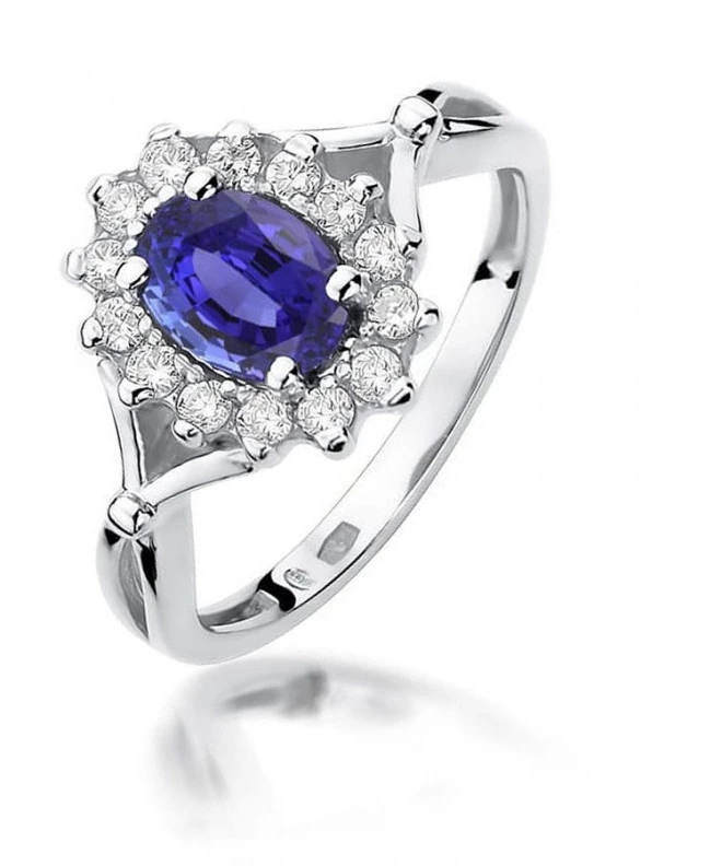 Inel Bonore - Aur Alb 585 - Tanzanit 0,7 ct 125481