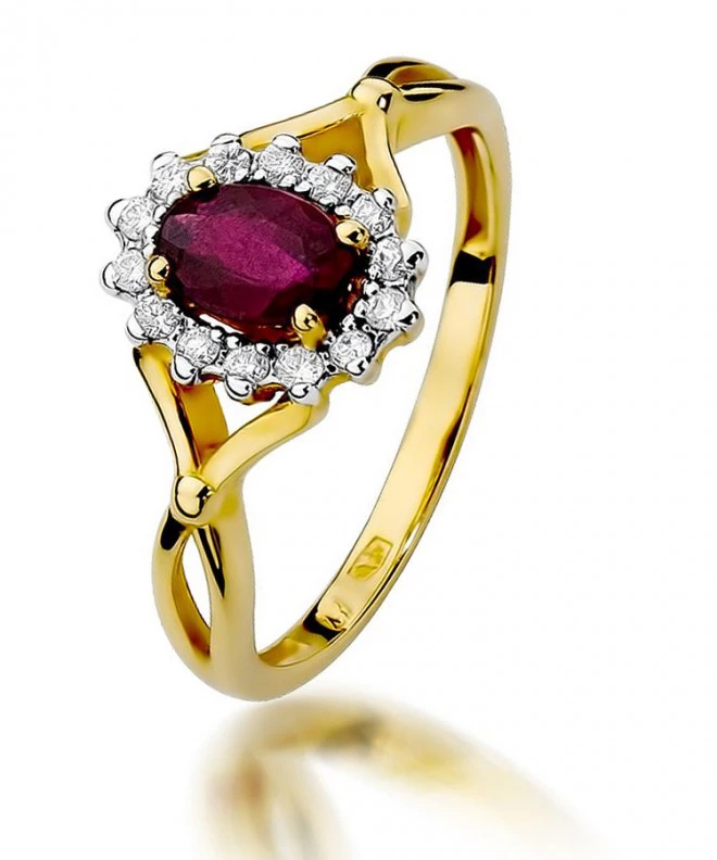 Inel Bonore - Aur 585 - Rubin 0,6 ct 95438