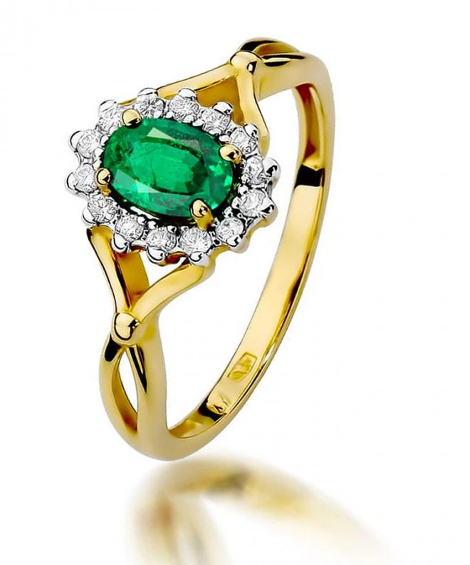 Inel Bonore - Aur 585 - Smarald 0,4 ct 98526