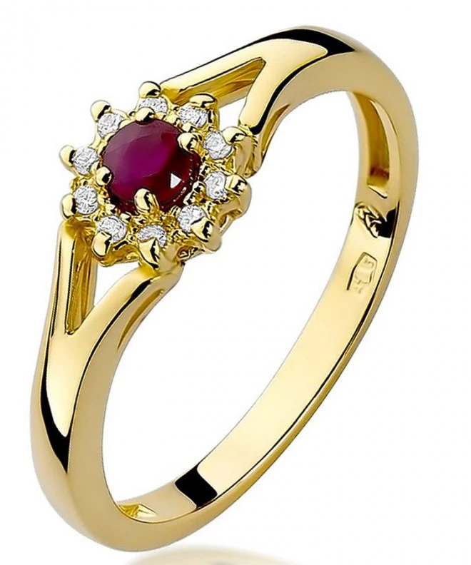 Inel Bonore - Aur 585 - Rubin 0,15 ct 95439