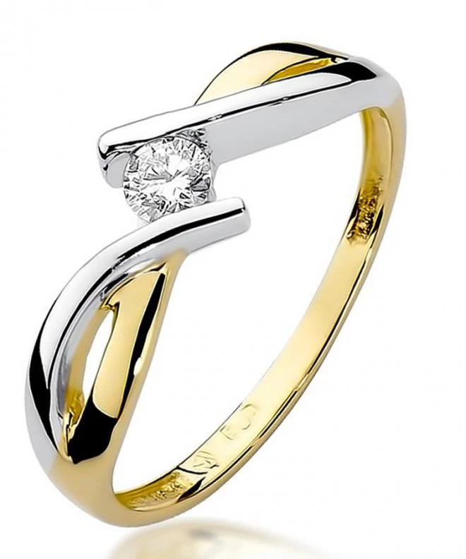 Inel Bonore - Aur 585 - Diamant 0,1 ct 83091