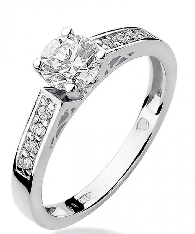 Inel Bonore - Aur Alb 585 - Diamant 0,3 ct 116230