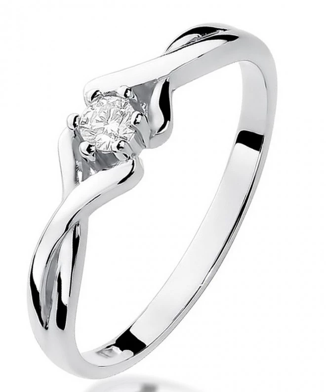 Inel Bonore - Aur Alb 585 - Diamant 0,08 ct 108865
