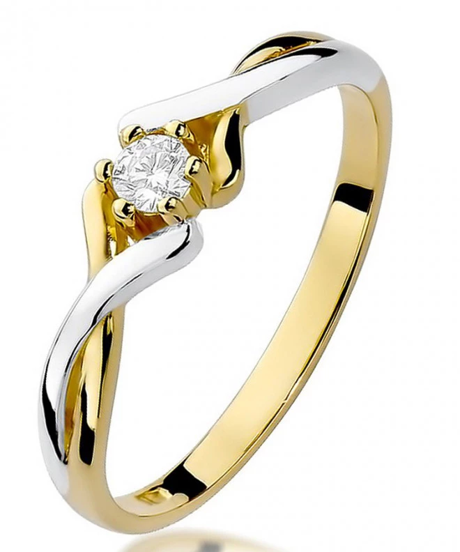 Inel Bonore - Aur 585 - Diamant 0,1 ct 83090