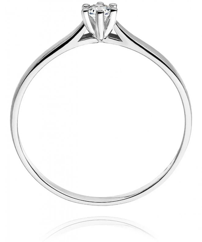 Inel Bonore - Aur Alb 585 - Diamant 0,04 ct 106838