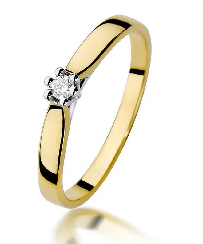 Inel Bonore - Aur 585 - Diamant 0,04 ct 81059