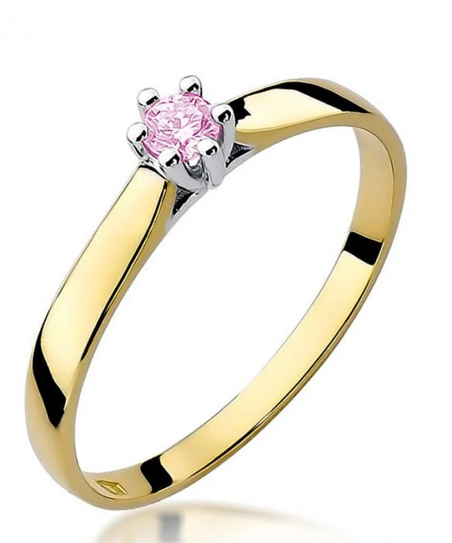 Inel Bonore - Aur 585 - Topaz Roz 0,15 ct 101691