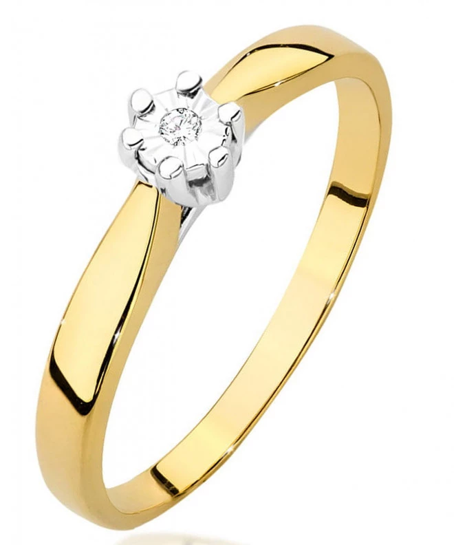 Inel Bonore - Aur 585 - Diamant 0,01 ct 81060