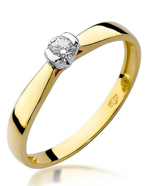 Inel Bonore - Aur 585 - Diamant 0,1 ct 83109