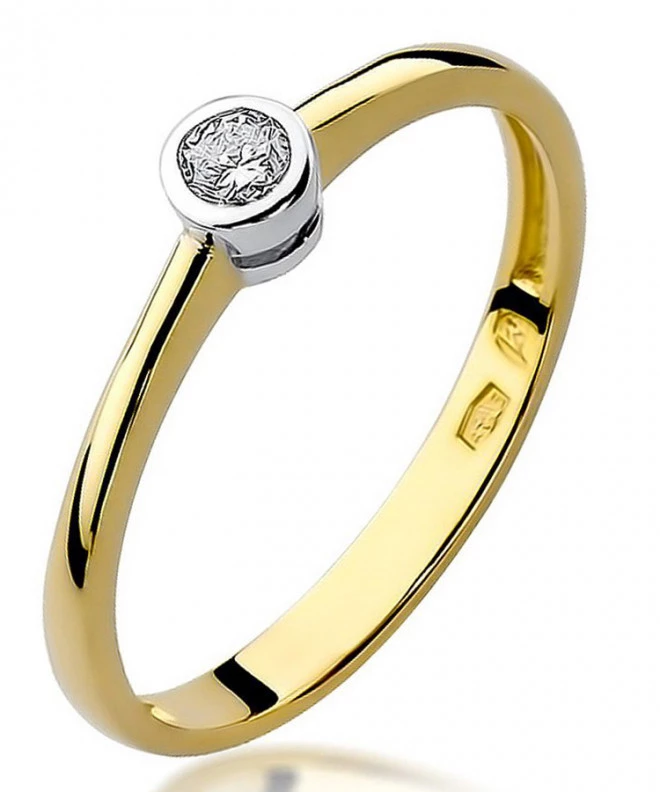 Inel Bonore - Aur 585 - Diamant 0,1 ct 83111