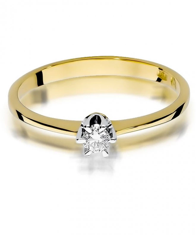 Inel Bonore - Aur 585 - Diamant 0,1 ct 83102
