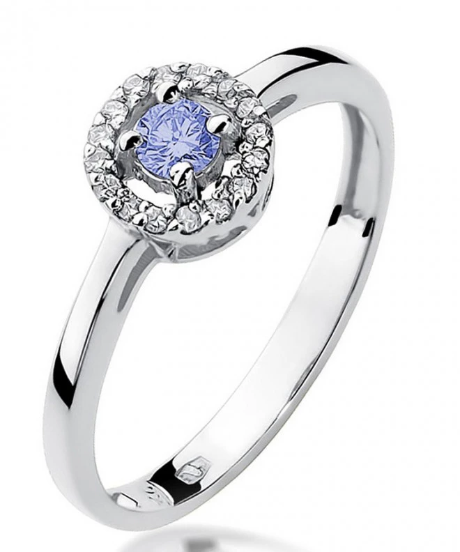 Inel Bonore - Aur Alb 585 - Tanzanit 0,15 ct 126554