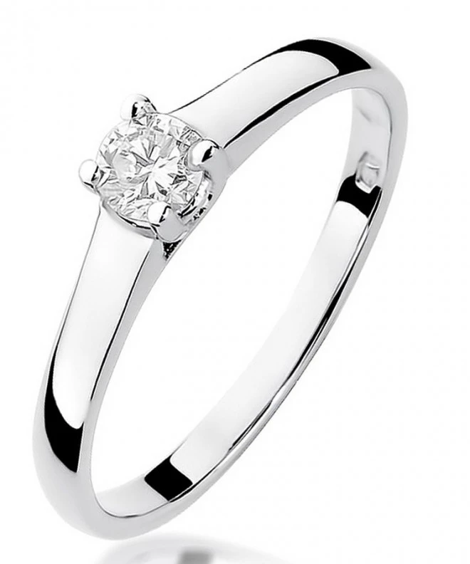 Inel Bonore - Aur Alb 585 - Diamant 0,2 ct 112041