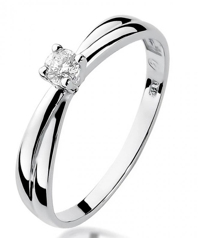 Inel Bonore - Aur Alb 585 - Diamant 0,08 ct 109882