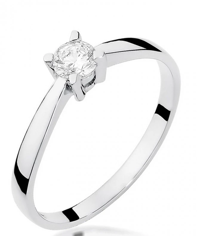 Inel Bonore - Aur Alb 585 - Diamant 0,2 ct 113032