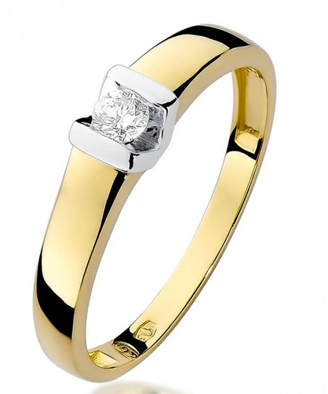 Inel Bonore - Aur 585 - Diamant 0,1 ct 84113
