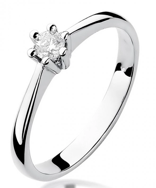 Inel Bonore - Aur Alb 585 - Diamant 0,15 ct 110937