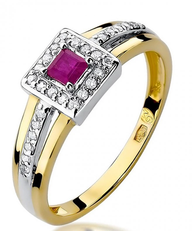 Inel Bonore - Aur 585 - Rubin 0,2 ct 95443