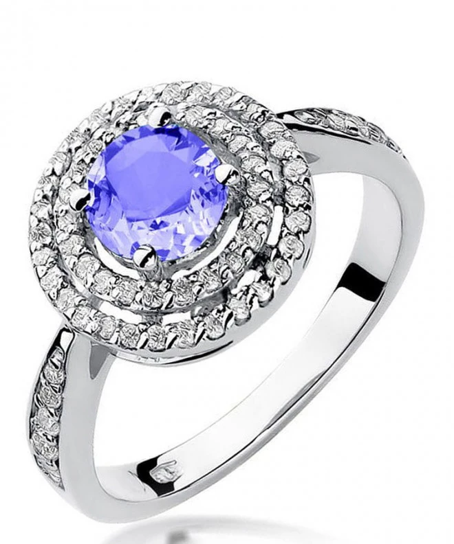 Inel Bonore - Aur Alb 585 - Tanzanit 0,7 ct 126556