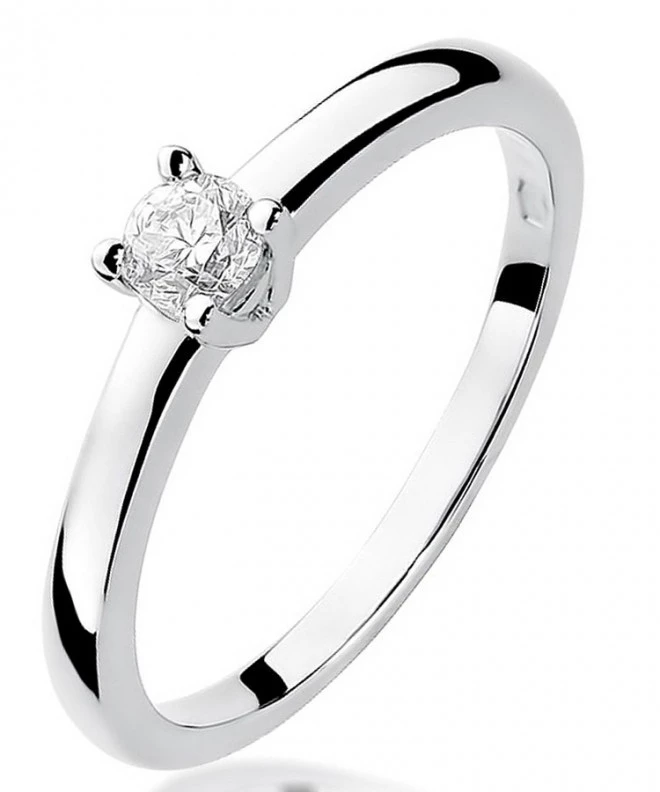 Inel Bonore - Aur Alb 585 - Diamant 0,2 ct 113038