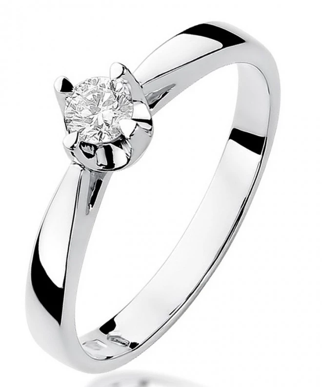 Inel Bonore - Aur Alb 585 - Diamant 0,2 ct 113039