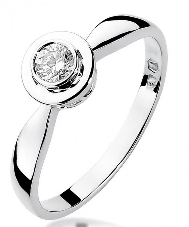 Inel Bonore - Aur Alb 585 - Diamant 0,15 ct 112004