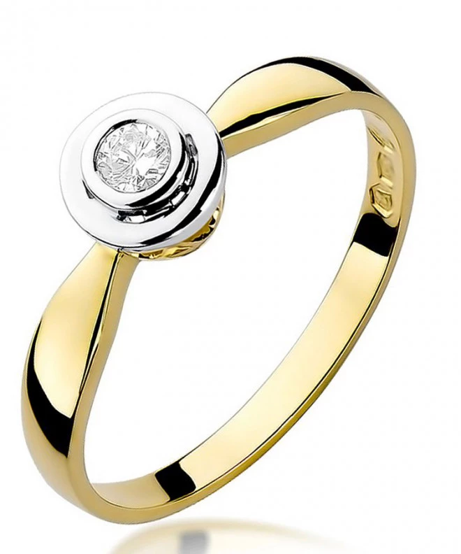 Inel Bonore - Aur 585 - Diamant 0,1 ct 84120