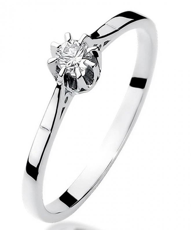 Inel Bonore - Aur Alb 585 - Diamant 0,08 ct 108872