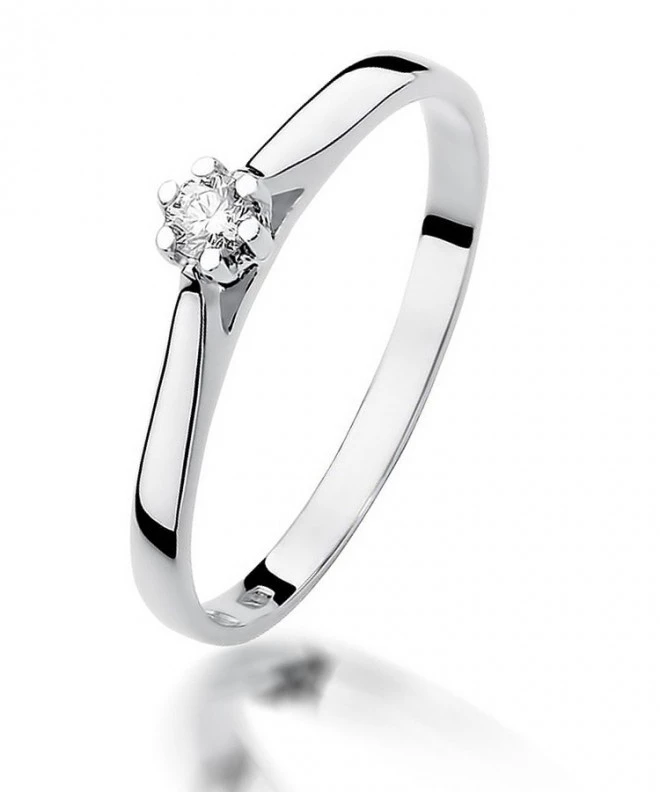 Inel Bonore - Aur Alb 585 - Diamant 0,09 ct 109899