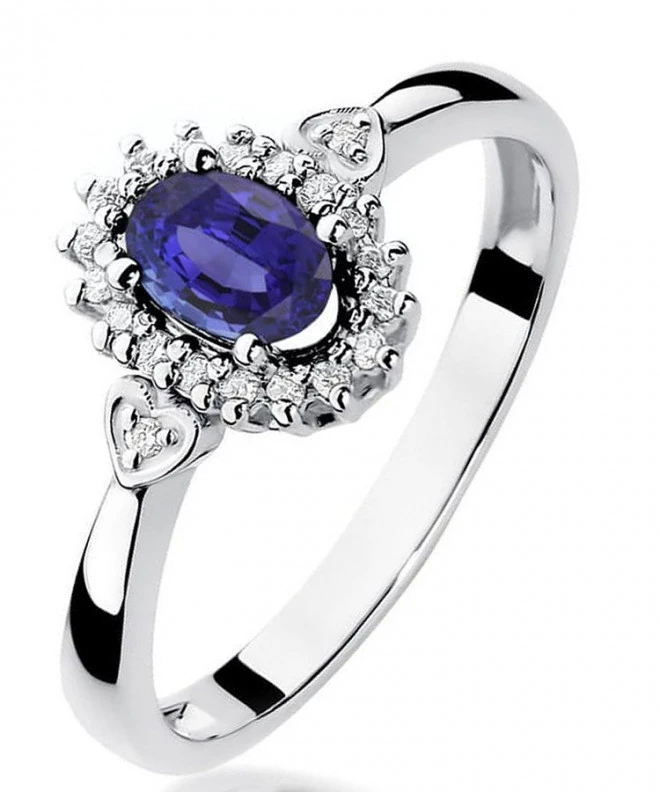 Inel Bonore - Aur Alb 585 - Tanzanit 0,4 ct 126562