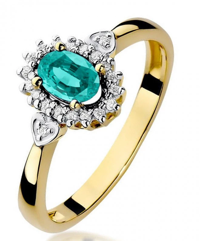 Inel Bonore - Aur 585 - Smarald 0,4 ct 98538