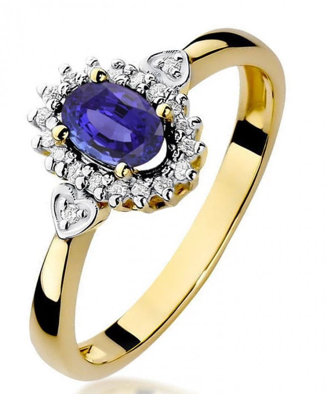 Inel Bonore - Aur 585 - Tanzanit 0,4 ct 100642