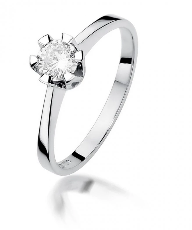 Inel Bonore - Aur Alb 585 - Diamant 0,5 ct 116234