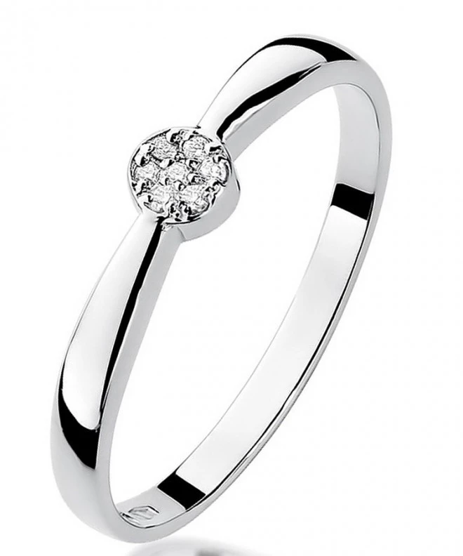Inel Bonore - Aur Alb 585 - Diamant 0,04 ct 107831