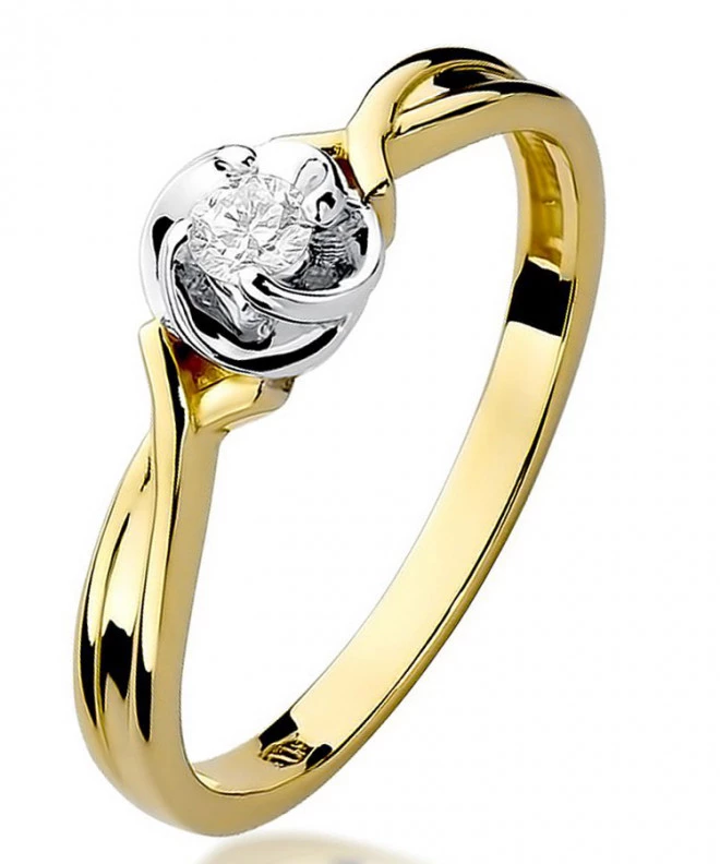 Inel Bonore - Aur 585 - Diamant 0,1 ct 84126