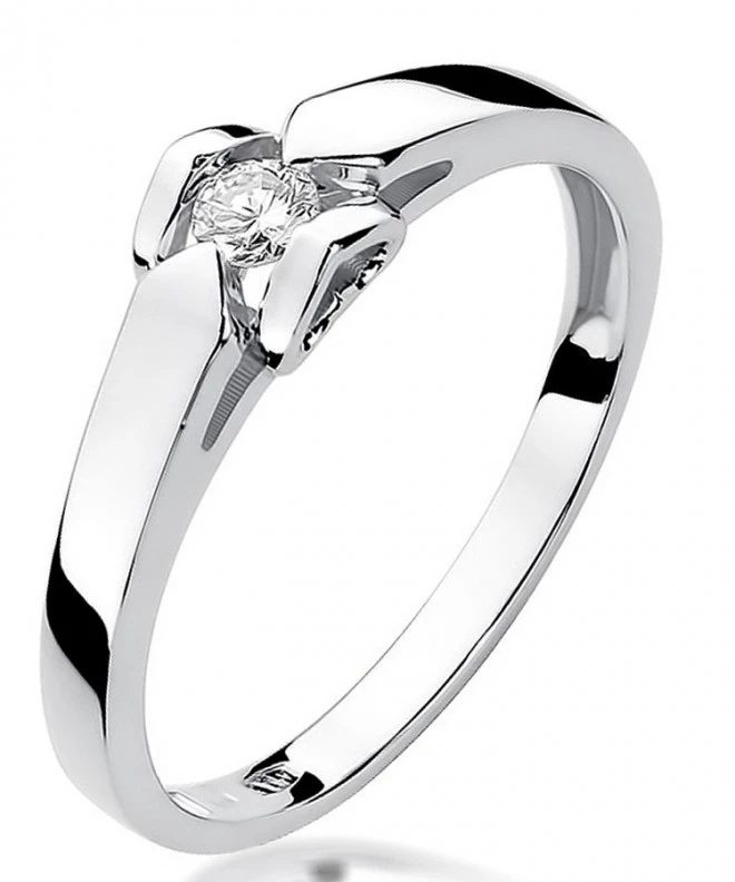 Inel Bonore - Aur Alb 585 - Diamant 0,09 ct 109902