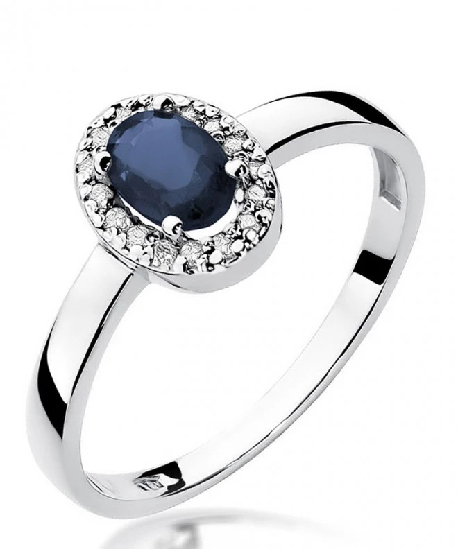 Inel Bonore - Aur Alb 585 - Safir 0,7 ct 123424