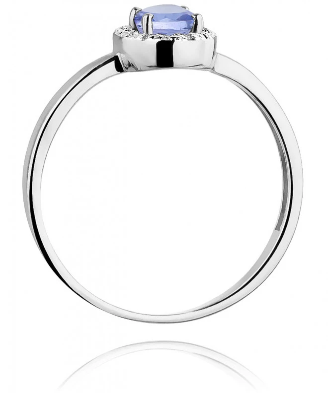 Inel Bonore - Aur Alb 585 - Tanzanit 0,4 ct 126563