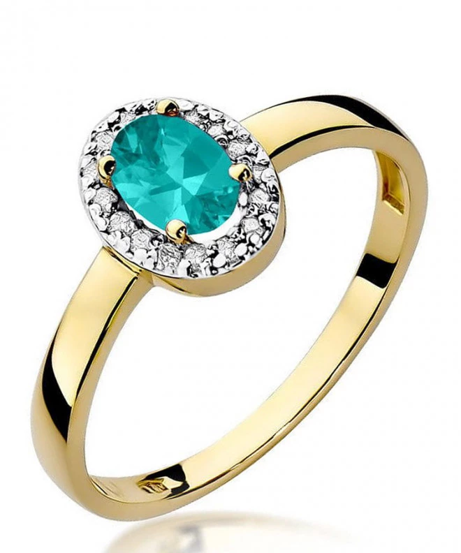 Inel Bonore - Aur 585 - Smarald 0,4 ct 99615