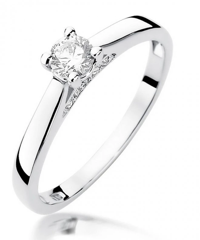 Inel Bonore - Aur Alb 585 - Diamant 0,25 ct 115114