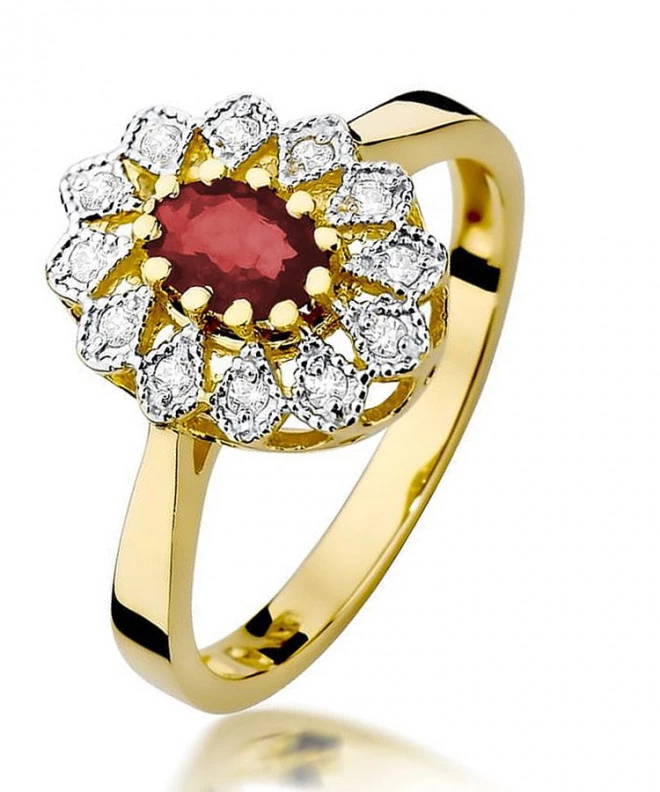 Inel Bonore - Aur 585 - Rubin 0,6 ct 95455