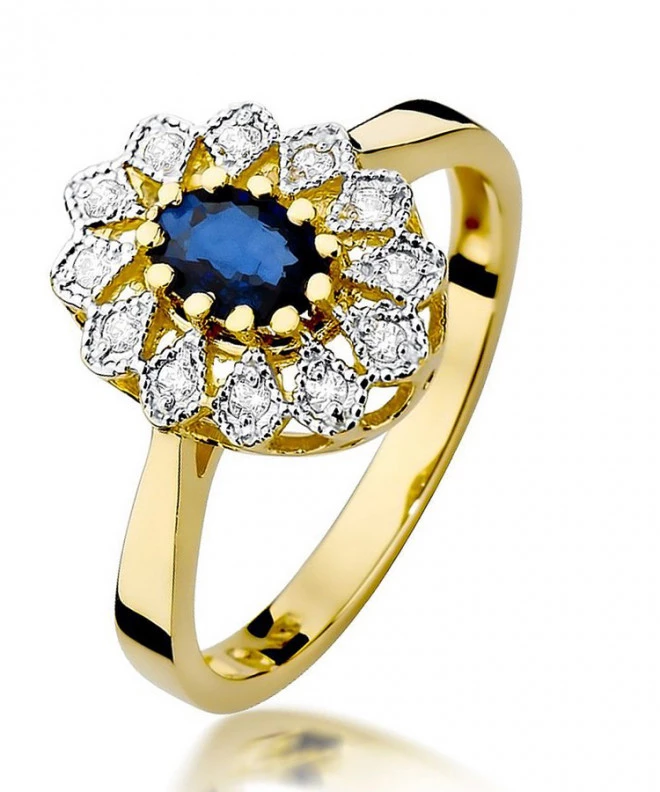Inel Bonore - Aur 585 - Safir 0,7 ct 97503