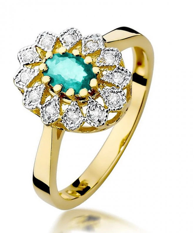 Inel Bonore - Aur 585 - Smarald 0,4 ct 99616