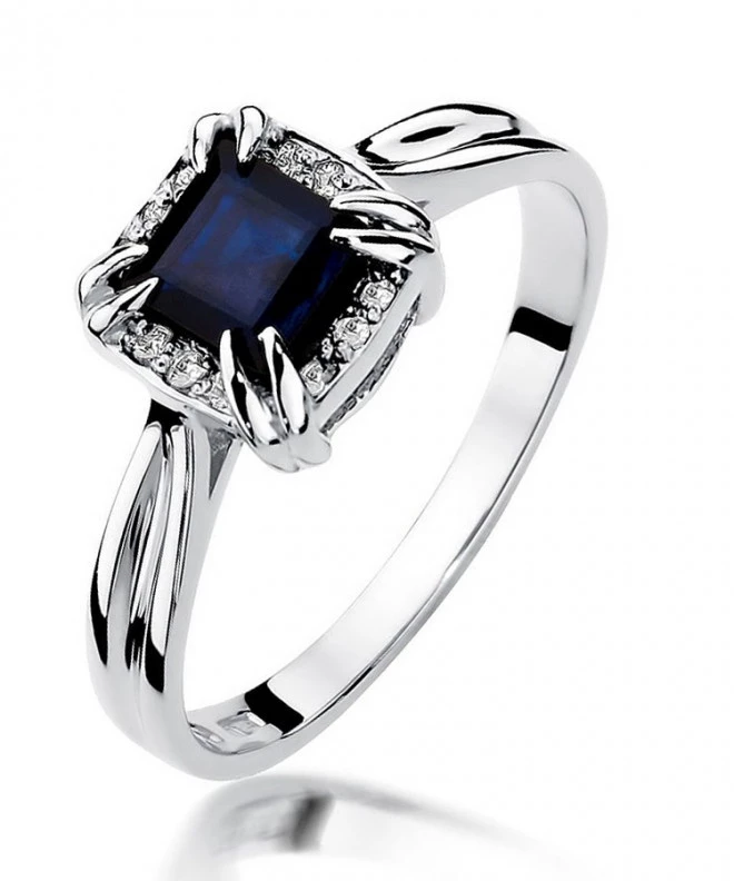 Inel Bonore - Aur Alb 585 - Safir 0,7 ct 123427