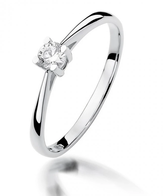 Inel Bonore - Aur Alb 585 - Diamant 0,15 ct 112016