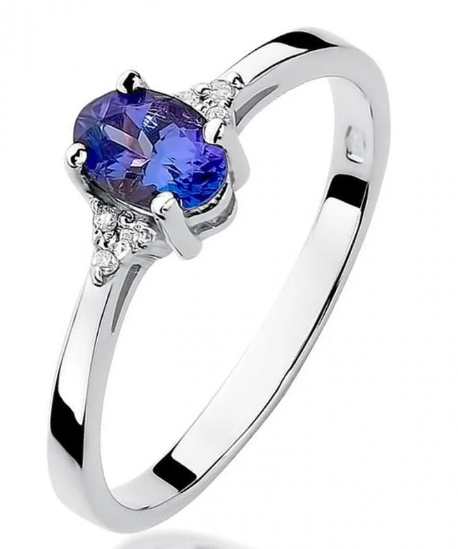 Inel Bonore - Aur Alb 585 - Tanzanit 0,4 ct 126558